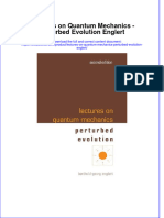 Full Chapter Lectures On Quantum Mechanics Perturbed Evolution Englert PDF