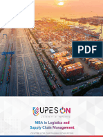 Logistics and Supply Chain - UPES