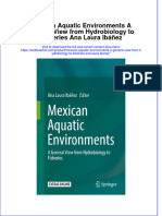 PDF Mexican Aquatic Environments A General View From Hydrobiology To Fisheries Ana Laura Ibanez Ebook Full Chapter