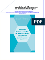 Textbook Meeting Expectations in Management Education Elizabeth Christopher Ebook All Chapter PDF