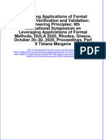 Download full chapter Leveraging Applications Of Formal Methods Verification And Validation Engineering Principles 9Th International Symposium On Leveraging Applications Of Formal Methods Isola 2020 Rhodes Greece Oc pdf docx