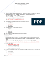 Accounting and Finance Mock Exam