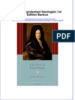 Textbook Leibniz Protestant Theologian 1St Edition Backus Ebook All Chapter PDF