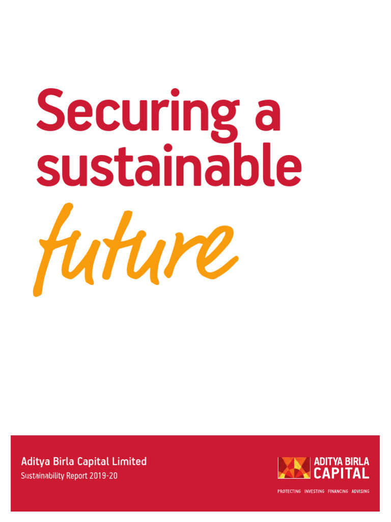 Aditya Birla Capital 2019-20 Sustainability Report | PDF ...