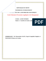 Support de Cours Audit Interne PIGIER Inspecteur SALEY 25 Février