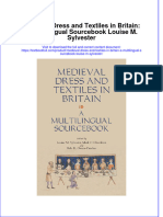 Textbook Medieval Dress and Textiles in Britain A Multilingual Sourclouise M Sylvester Ebook All Chapter PDF