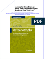 Download pdf Methanotrophs Microbiology Fundamentals And Biotechnological Applications Eun Yeol Lee ebook full chapter 