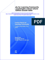 Download textbook Lesson Study For Learning Community A Guide To Sustainable School Reform 1St Edition Eisuke Saito ebook all chapter pdf 