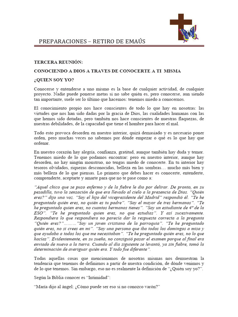 3 Conociendo A Dios A Través de Conocerte A Ti Misma | PDF