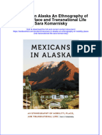 Download textbook Mexicans In Alaska An Ethnography Of Mobility Place And Transnational Life Sara Komarnisky ebook all chapter pdf 