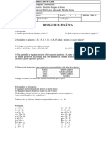 2ª revisão de matemática 7º ano - Profº Harrisson Costa