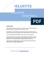 Deloitte Verbal Reasoning Solution 3