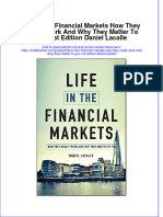 Download textbook Life In The Financial Markets How They Really Work And Why They Matter To You 1St Edition Daniel Lacalle ebook all chapter pdf 