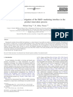 A Cross-National Investigation of The R&D-marketing Interface in The Product Innovation Process