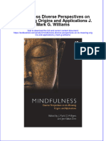 Download pdf Mindfulness Diverse Perspectives On Its Meaning Origins And Applications J Mark G Williams ebook full chapter 