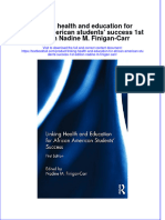 Download textbook Linking Health And Education For African American Students Success 1St Edition Nadine M Finigan Carr ebook all chapter pdf 