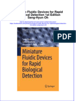 Textbook Miniature Fluidic Devices For Rapid Biological Detection 1St Edition Sang Hyun Oh Ebook All Chapter PDF