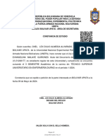 Cnel. Lex Dulio Almeida Alvarado Decano Del Núcleo Bolivar Upata