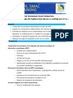 Fiche Technique-Formation Bonnes Pratiques de Fabrication Selon La Norme ISO 22716-2021