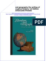 Textbook Literature and Geography The Writing of Space Throughout History 1St Edition Emmanuelle Peraldo Ebook All Chapter PDF