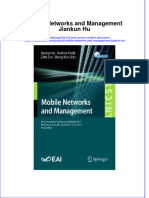 Download textbook Mobile Networks And Management Jiankun Hu ebook all chapter pdf 