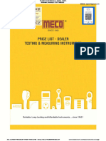 Meco Clamp & Multimeter Price List Wef 01-04-2023