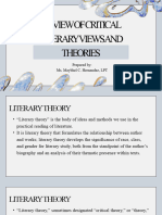 LESSON 3 Review of Critical Literary Views and Theories