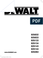 Manual Instruções MarteloPerfurador Dewalt D25033 - PT