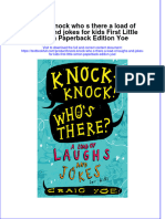 PDF Knock Knock Who S There A Load of Laughs and Jokes For Kids First Little Simon Paperback Edition Yoe Ebook Full Chapter