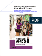 ebffiledoc_915Download textbook Microsoft Word 2013 Comprehensive 1St Edition Misty E Vermaat ebook all chapter pdf 