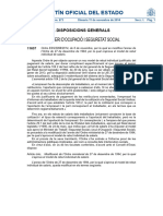 Boletín Oficial Del Estado: Ministeri D'Ocupació I Seguretat Social