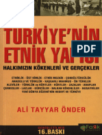 Ali Tayyar Önder - Türkiye'Nin Etnik Yapısı