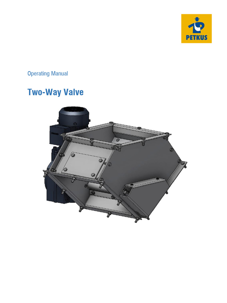 Two Way Valve-Manual | PDF | Safety | Valve