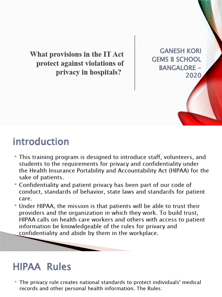Healthcare Confidentiality and Privacy | PDF | Health Insurance ...