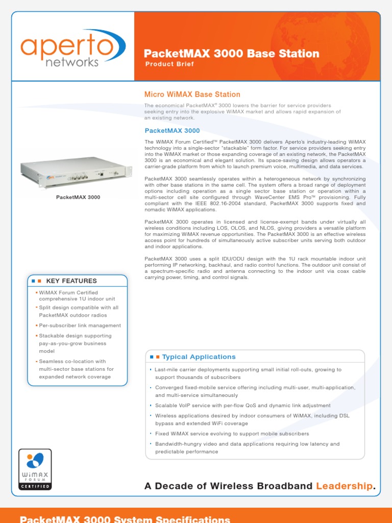 PacketMAX3000 Prodbrief | PDF
