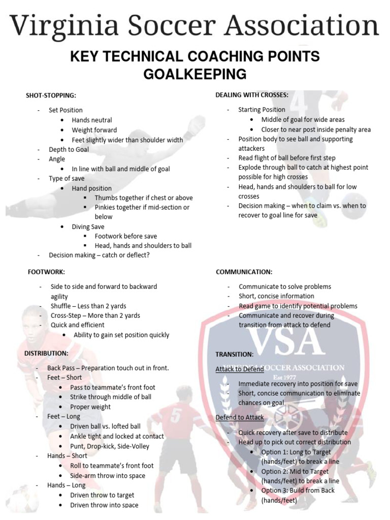 Goalkeeping Technical Coaching Points | Download Free PDF | Foot | Team ...