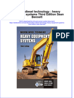 Download pdf Modern Diesel Technology Heavy Equipment Systems Third Edition Sean Bennett ebook full chapter 