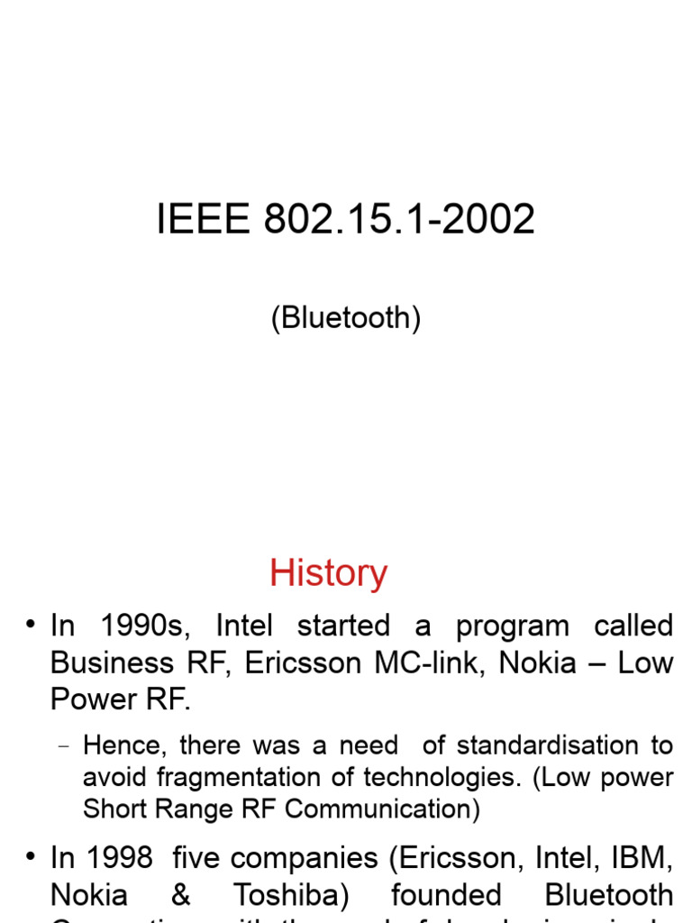 Ieee 802 15 1 2002 bluetooth download free pdf bluetooth network