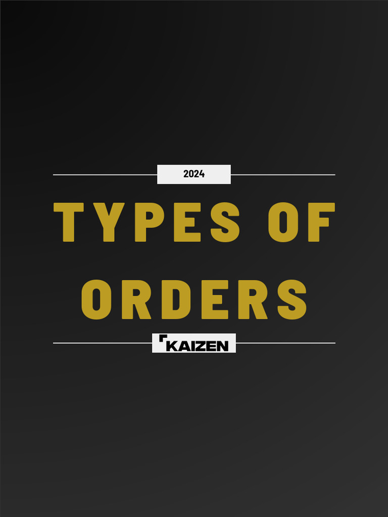 Cryptocurrency Order Types Explained | PDF | Order (Exchange) | Prices