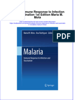 Textbook Malaria Immune Response To Infection and Vaccination 1St Edition Maria M Mota Ebook All Chapter PDF
