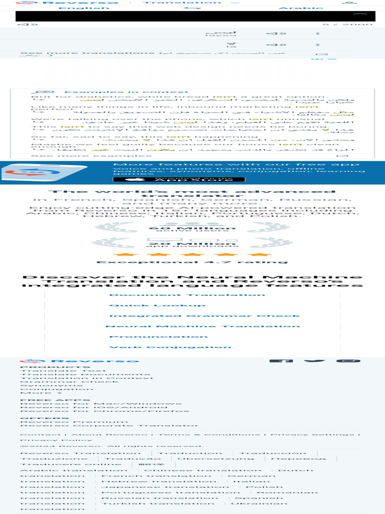 Reverso Language Tools