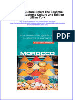Textbook Morocco Culture Smart The Essential Guide To Customs Culture 2Nd Edition Jillian York Ebook All Chapter PDF