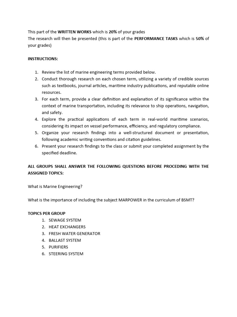 MARPOWER RESEARCH INSTRUCTIONS For 3F NON | PDF | Critical Thinking