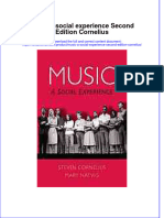 Download pdf Music A Social Experience Second Edition Cornelius ebook full chapter 