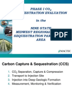 Phase I Co Sequestration Evaluation in The Nine State Midwest Regional Carbon Sequestration Partnership Area