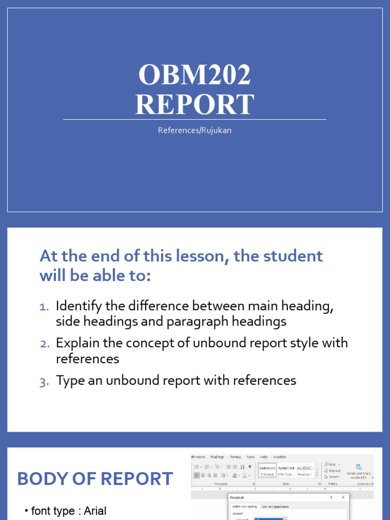 Obm202 - Topic 2 (Report) | PDF | Paragraph | Books