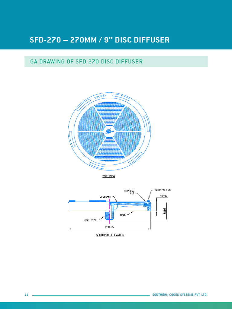 SFD-270 Disc Diffuser Data Sheet | PDF