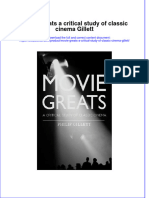 PDF Movie Greats A Critical Study of Classic Cinema Gillett Ebook Full Chapter