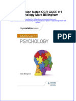 PDF My Revision Notes Ocr Gcse 9 1 Psychology Mark Billingham Ebook Full Chapter