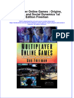 Download textbook Multiplayer Online Games Origins Players And Social Dynamics 1St Edition Freeman ebook all chapter pdf 